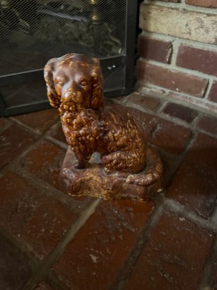 Ceramic Yelloware Cocker Spaniel Dog Figurine