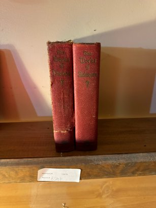 Pair Of The Works Of Shakespeare And Dumas Antique Books
