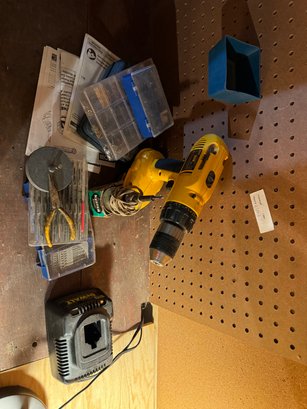 Hand Tool Lot With Dewalt Drill And Charger