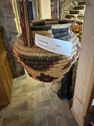 Native American Woven Hanging Basket