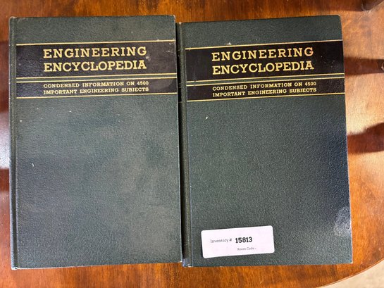 Vintage Book Lot - Engineering Encyclopedia Volume 1 & 2 A-M And K-Z