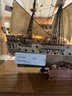 Masterful Warship Bonne Homme Richard Model Ship In Case