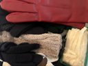 Great Box Lot Of Gloves Scarves & Hats