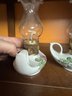 Pair Of Miniature Aladdin Style Oil Lamps
