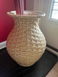 Large Planter & Very Tall Red Foliage