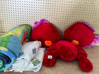 Under The Sea Bedding Lot - Fish Themed Sheets & More!