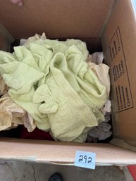HUGE Box Of Linens & Towels