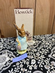 Beswick Ms Flopsy Bunny Beatrix Potter Figurine C. 1965