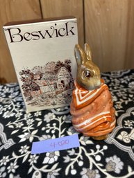 Beatrix Potter Poorly Peter Rabbit Beswick Figurine