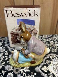 Beatrix Potters Beswick Mr Benjamin Bunny & Peter Rabbit Figurine