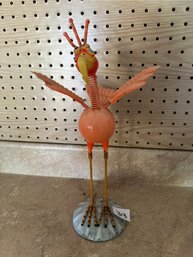 Flapping Fabulous Metal Bird Figurine / Statue
