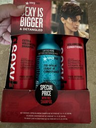 Sexy Hair Shampoo, Condition, & Leave In Conditioner 3 Pc Set - New In Box!