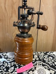 Vintage Wood Pepper Grinder