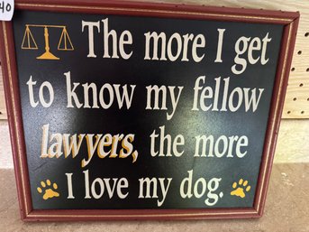 Funny Attorney / Lawyer Wall Art