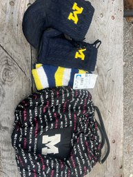 Lot Of UofM Items - Purse Boots Socks And More