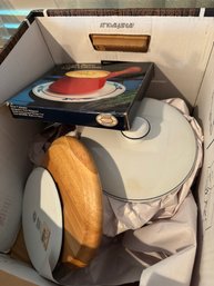 Box Lot Of Dansk Bistro Serving Pieces