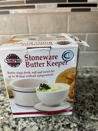Norpro Stoneware Butter Keeper