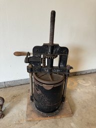 Antique Cast Iron Cider Press