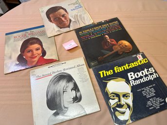 Lot Of 5 Vintage Records - Barbra Streisand, Andy Williams & MORE!