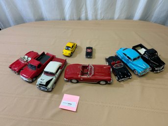 Large Lot Of Nine Toy Cars / Model Cars