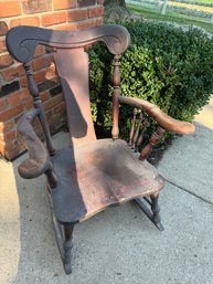 Antique Wood Rocking Chair