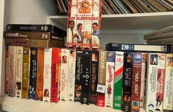 Lot Of VHS Movie Tapes
