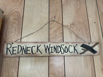 Funny Painted Redneck Windsock Sign