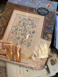 OUTSTANDING Lot Of Vintage Embroidery Projects In Packaging Unopened & More!