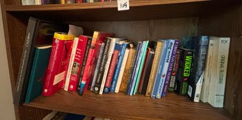 Book Shelf Lot - Including Religious Books, Wicked, And!