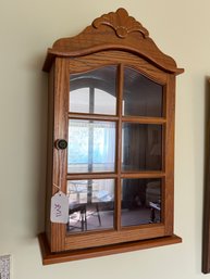 Wood Wall Display Cabinet