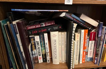 Mixed Book Lot - Entire Shelf - Religion, Novels & More!