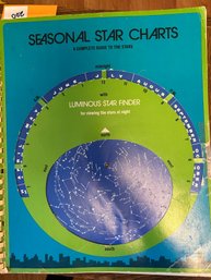 Vintage Seasonal Star Charts - A Complete Guide To The Stars - Luminous Star Finder Book