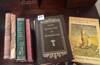 Vintage & Antique Book Lot Including Gone With The Wind, The Velveteen Rabbit, Alice In Wonderland & MORE