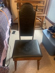 MCM Butler / Valet Chair With Stitched In Designs