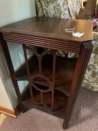 Vintage Wood Shelf Side Table