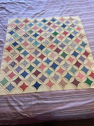 Beautiful Hand Made Lap Quilt / Blanket
