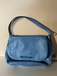 New With Tags Blue Leather Michael Kors Purse
