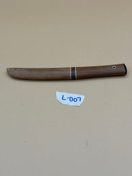 Antique Knife With Wood Sheath