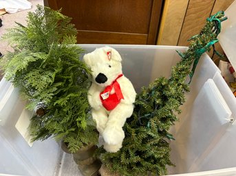 TY Bear And Christmas Tree Lot