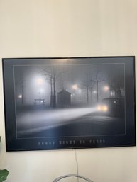 Foggy Night In Paris Light Up Framed Print!