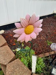 Lawn Decor Lot With Pretty Pink Flower