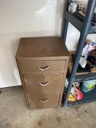 Metal Drawer And Contents