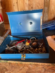 Metal Box With Various Tools