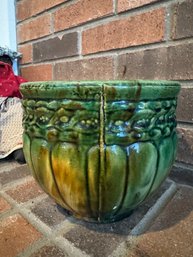 Vintage McCoy Blended Majolica Glaze Planter / Jardiniere