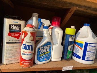 Chemicals On Shelf