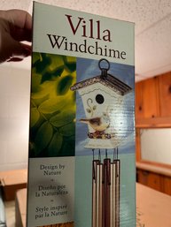 Villa Wind Chime Birdhouse Windchime New In Box