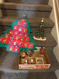 Holliday Decor Lot - Including Advent Calendar