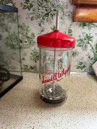 Vintage 1950s Red SPEED-E-WHIPPER 2 Cup 16 Oz