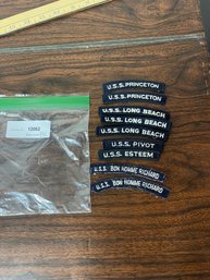 Vintage US Navy Ship Patches