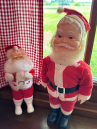 Lot Of 2 Vintage Santas